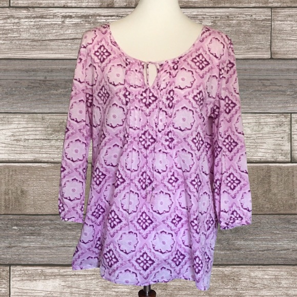 J. Jill Tops - 🌺 J. Jill - Lavendar / Lilac Boho Tunic 🌺